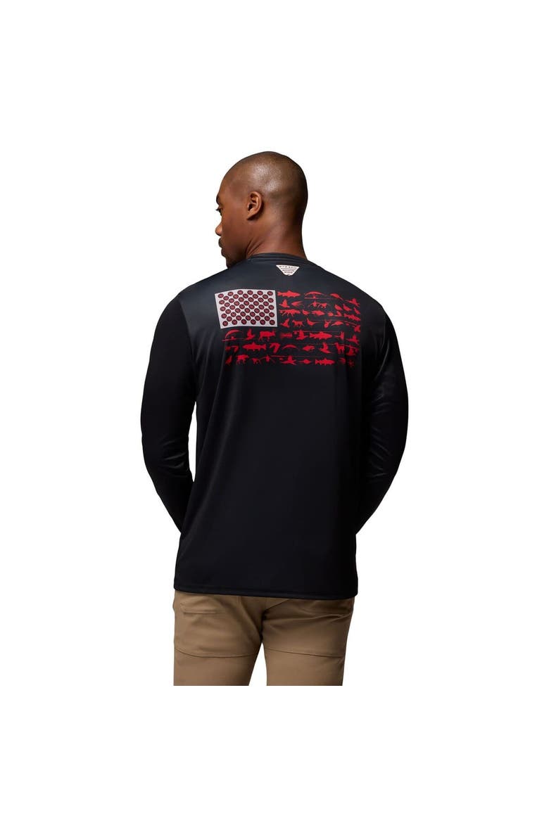 Men's Columbia  Black Ohio State Buckeyes PHG Terminal Shot 3-Hit Long Sleeve T-Shirt, Alternate, color, Black