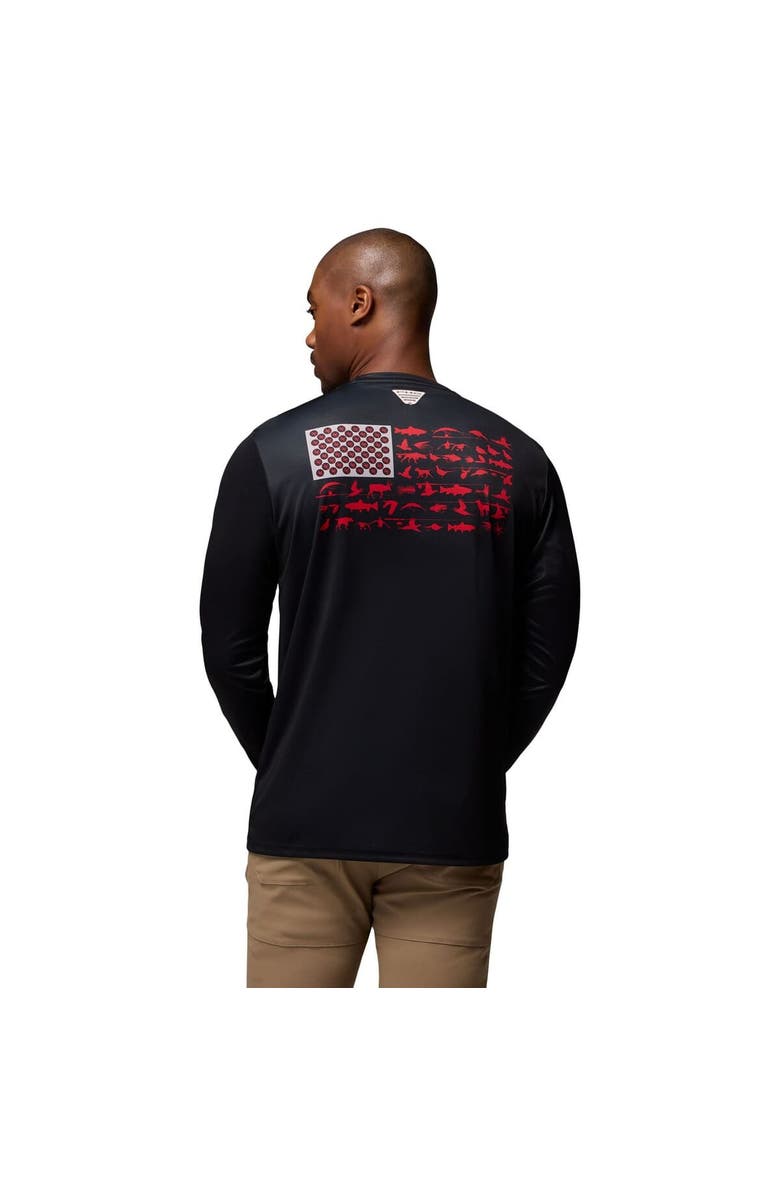 Columbia Men's Columbia  Black Ohio State Buckeyes PHG Terminal Shot 3-Hit Long Sleeve T-Shirt, Alternate, color, Black