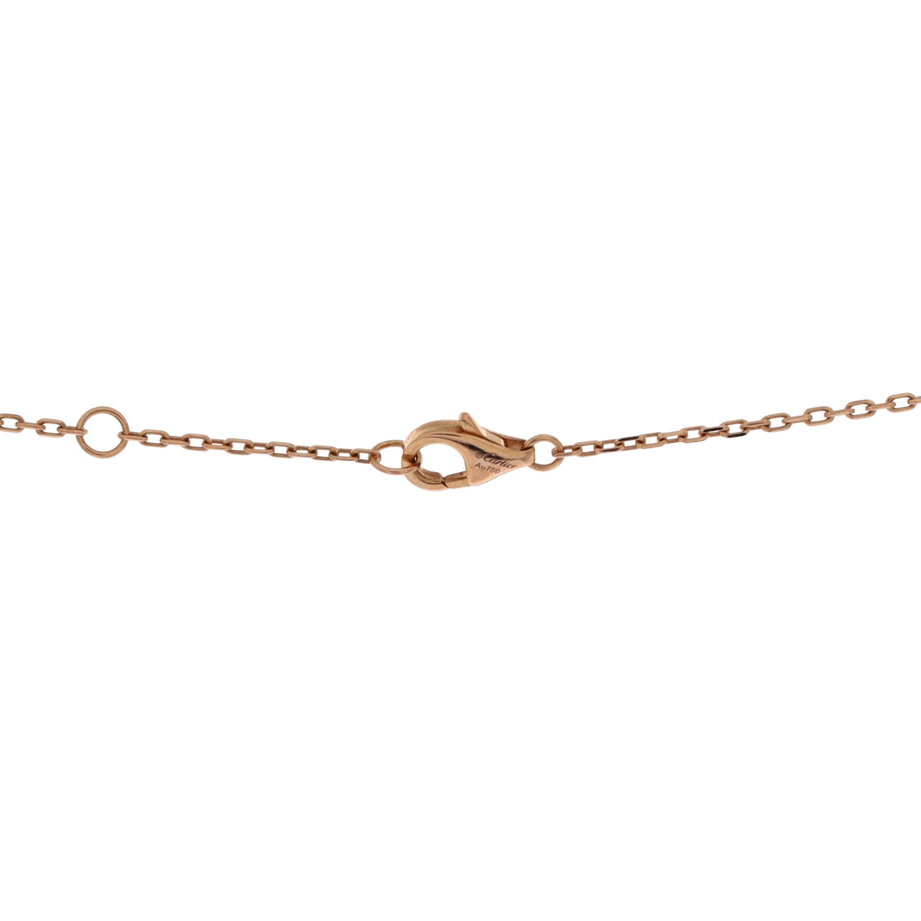 Juste un Clou Pendant Necklace 18K Rose Gold with Diamonds, Alternate, color, Metallic Gold