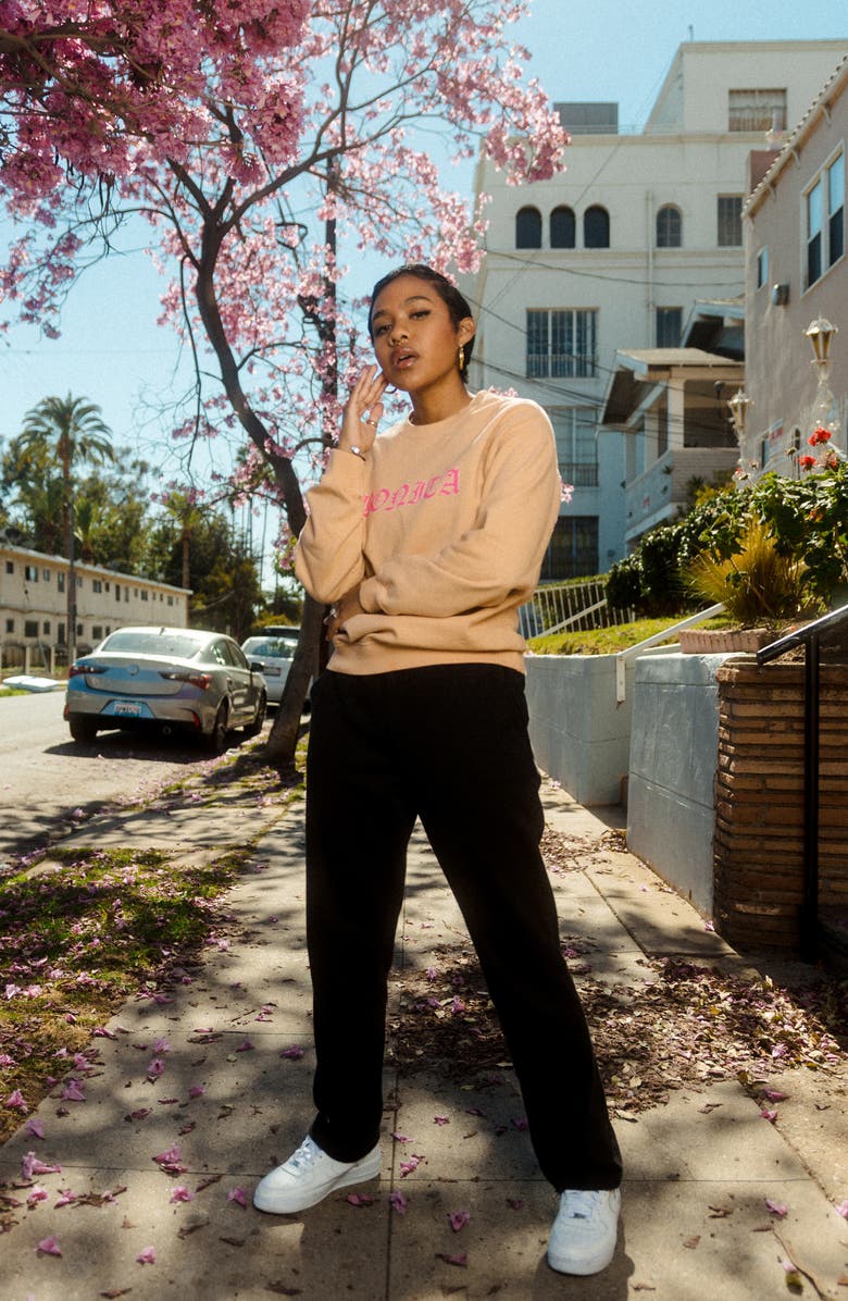 Viva La Bonita Neon Bonita Cotton Sweatshirt, Alternate, color, 