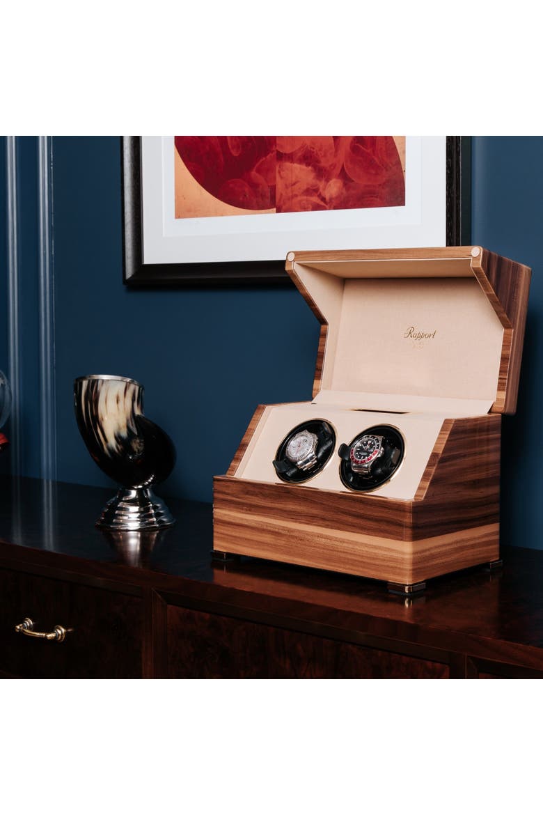 PERPETUA DUO WATCH WINDER, Alternate, color, Walnut