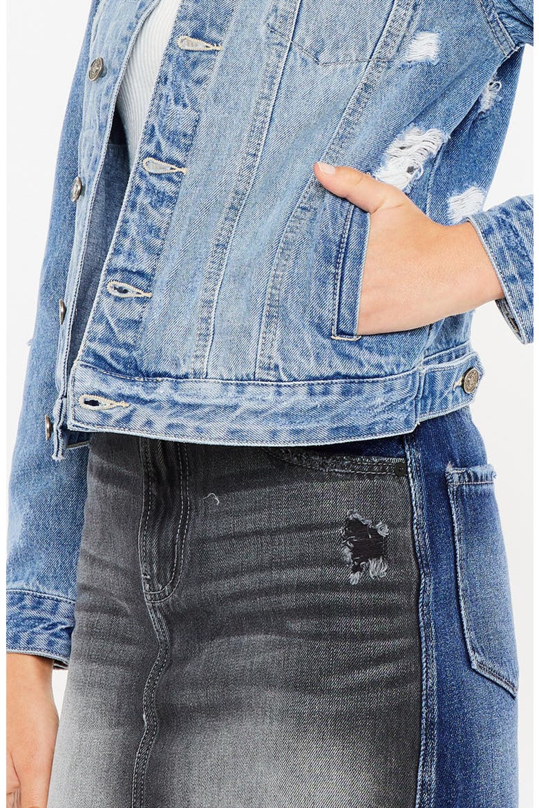 Henney Classic Trucker Jacket, Alternate, color, Medium Wash
