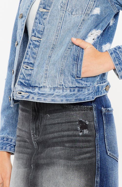 Kancan Henney Classic Trucker Jacket In Blue