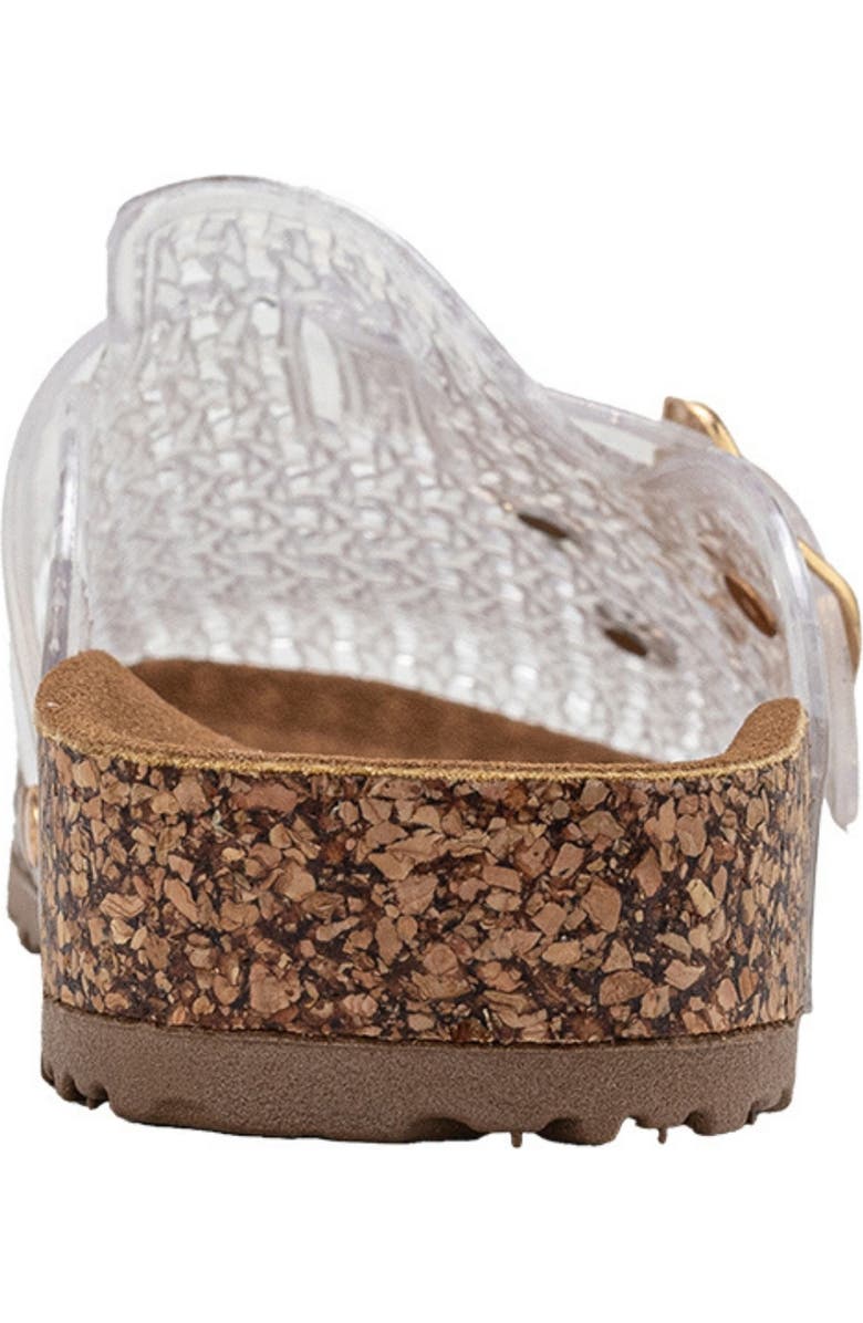 bebe Twinkle Footbed Clog, Alternate, color, Clear