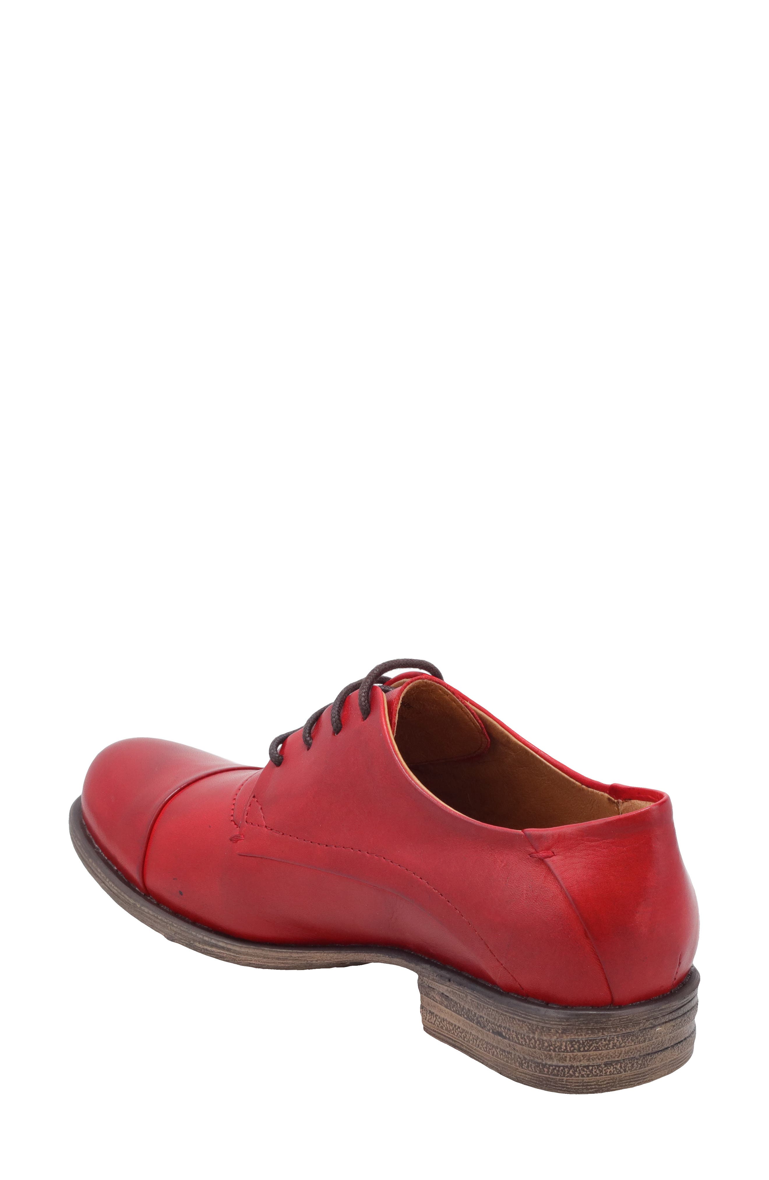 Letty Oxford Flat, Alternate, color, RED