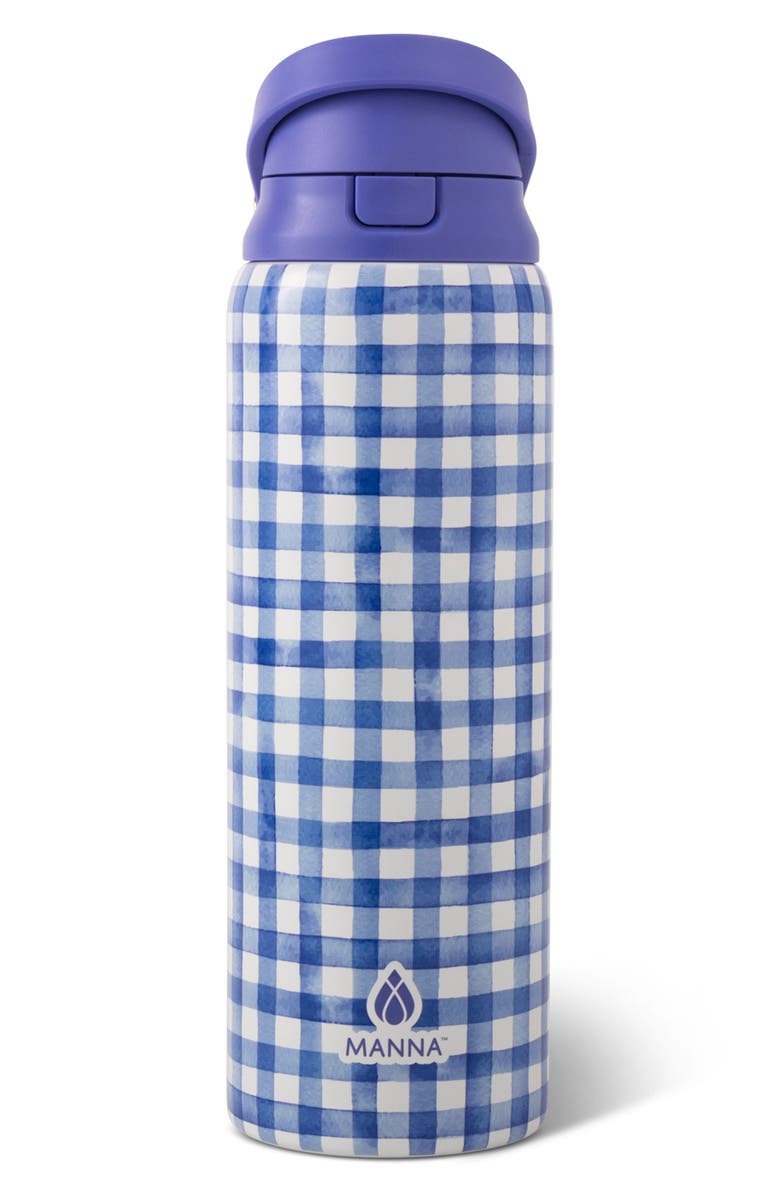 Core Home 32-Ounce Gingham Hydra Bottle, Main, color, Blue