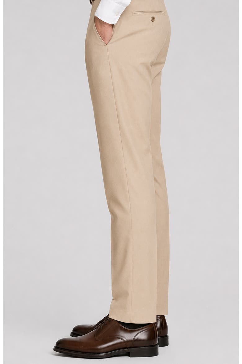 Stefano Modern Fit Wool Dress Pants, Alternate, color, BEIGE