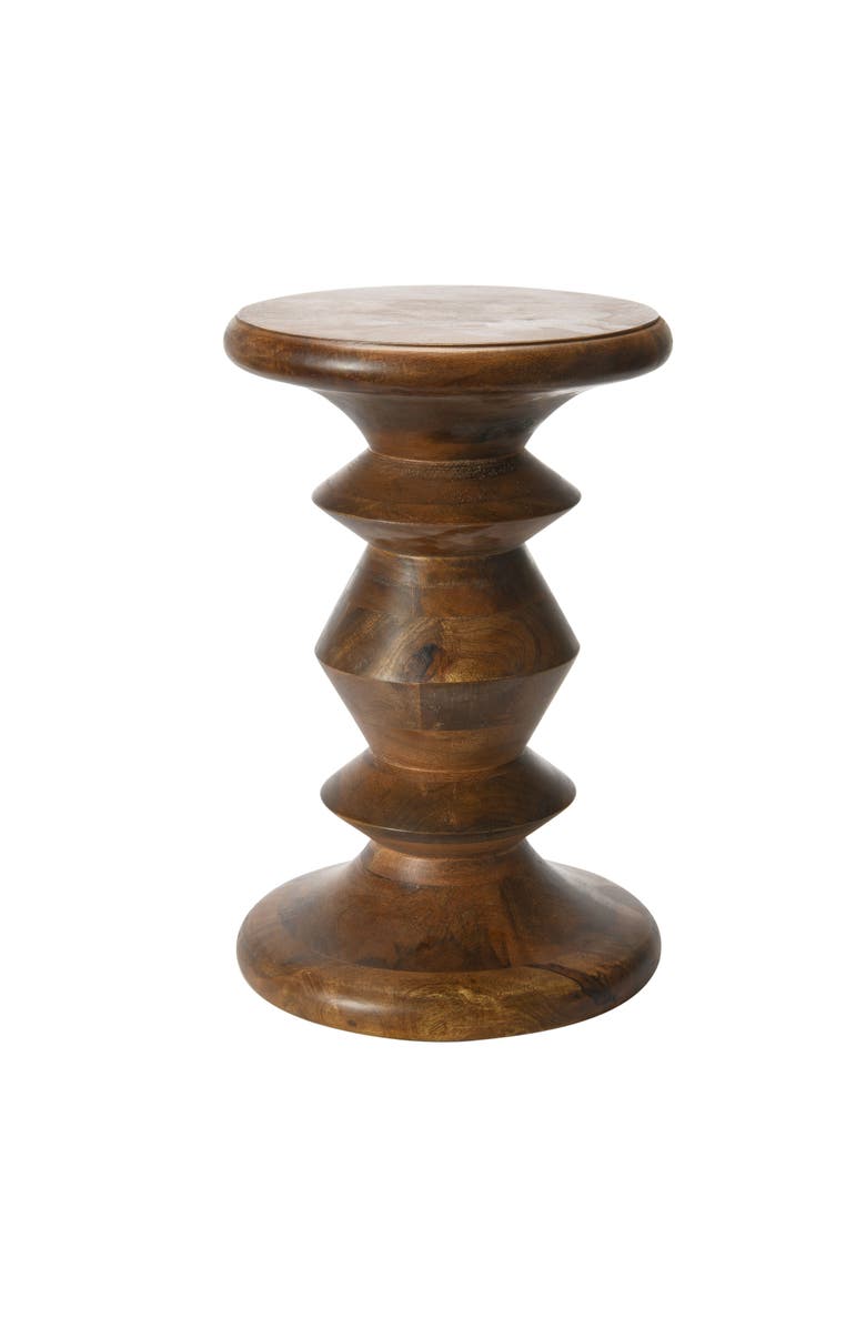 Storied Home End Table or Stool, Main, color, Brown