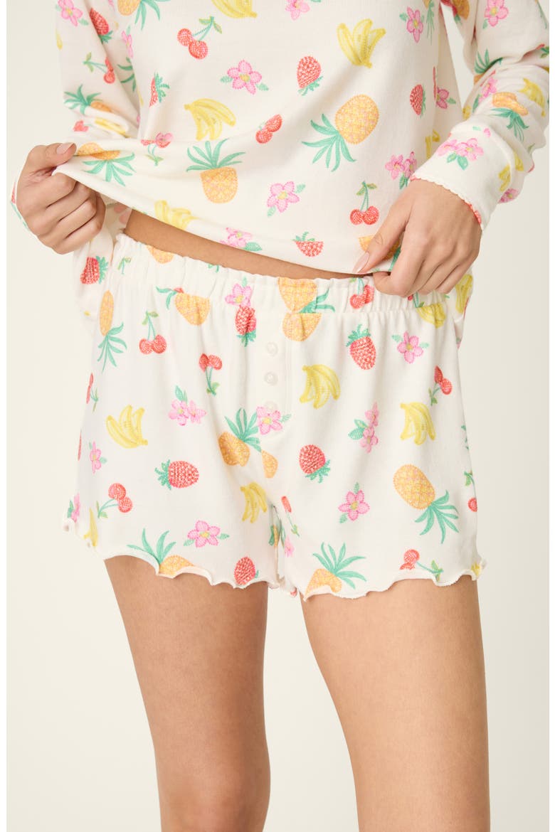 Viva La Vida Pajama Shorts, Alternate, color, IVORY