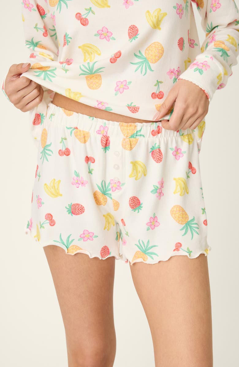 PJ Salvage Viva La Vida Pajama Shorts, Alternate, color, 
