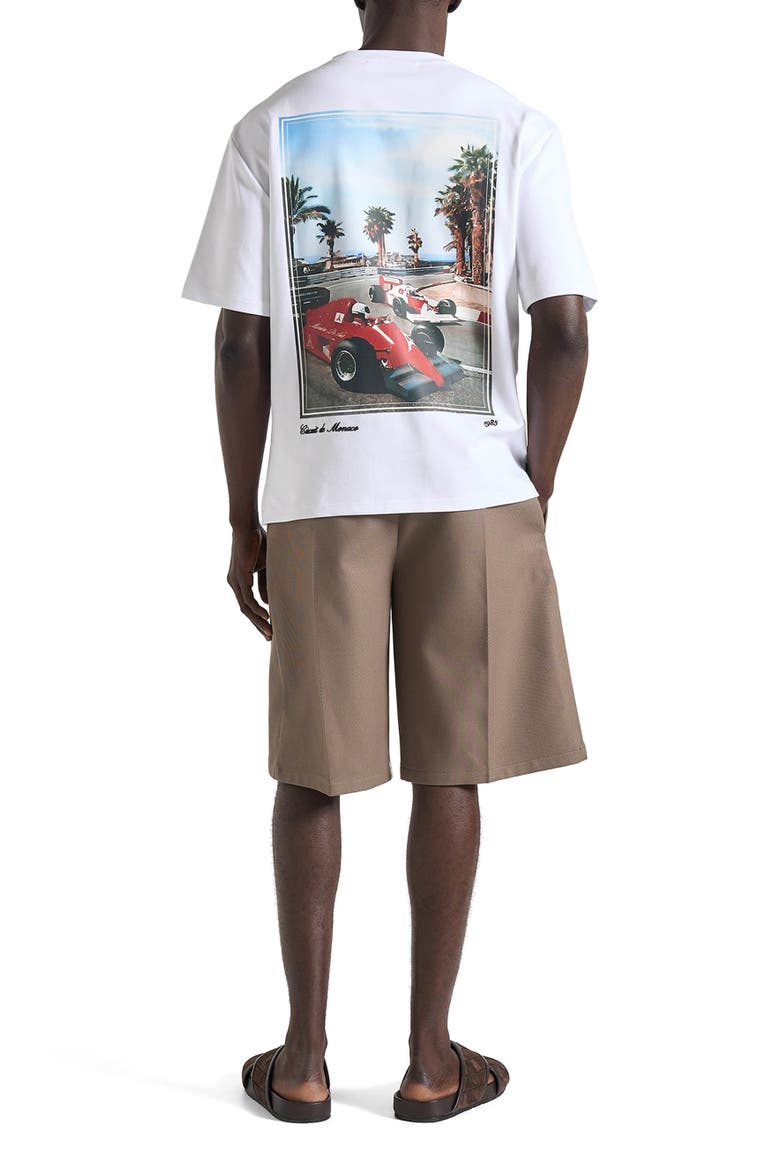 Kian Circuit De Monaco Cotton T-Shirt, Alternate, color, White