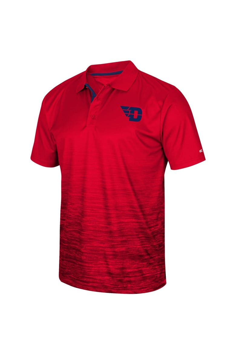 Men's Colosseum Red Dayton Flyers Marshall Polo, Alternate, color, Red