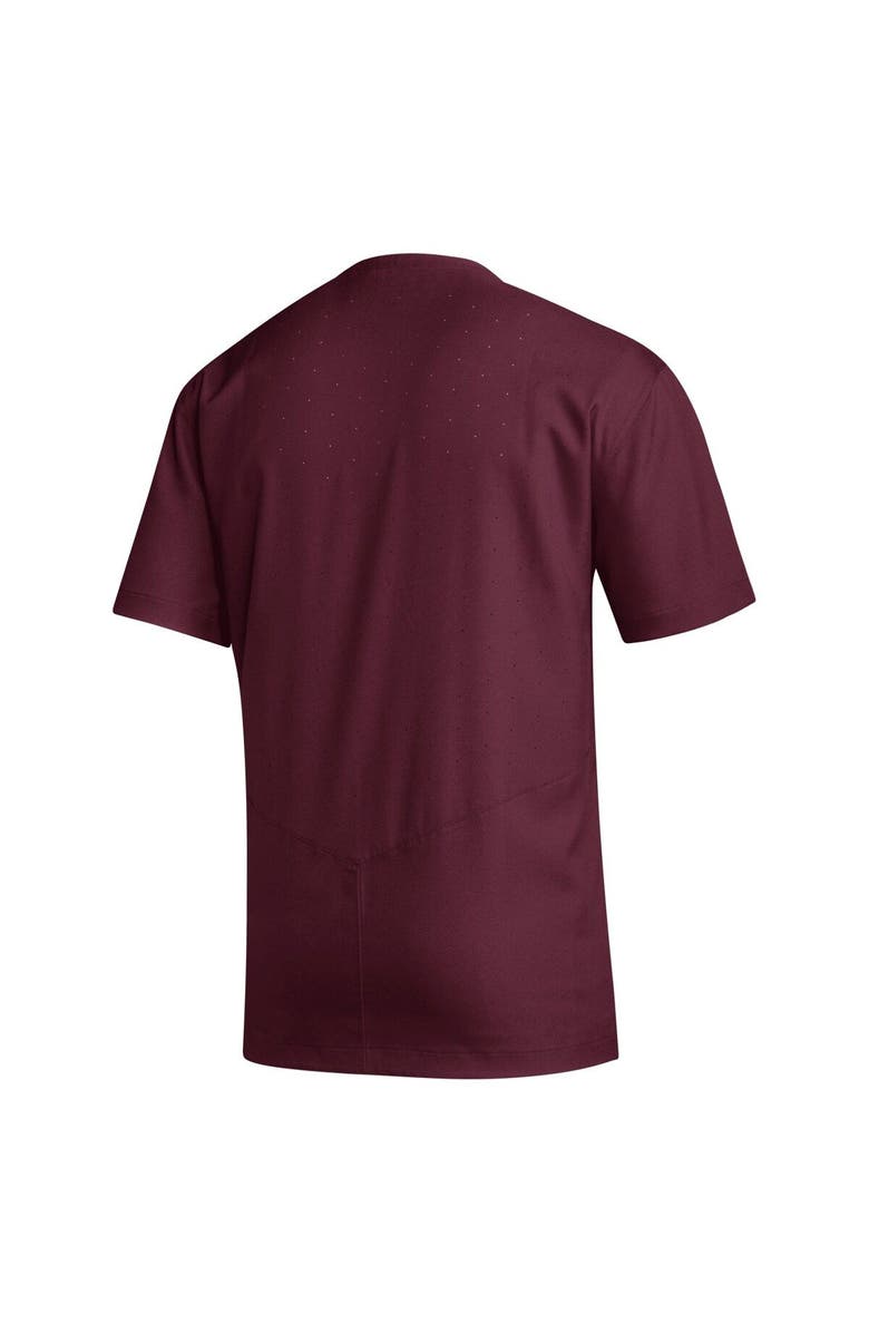 adidas Men's adidas Maroon Mississippi State Bulldogs Notch Neck Iron Cage Top, Alternate, color, 