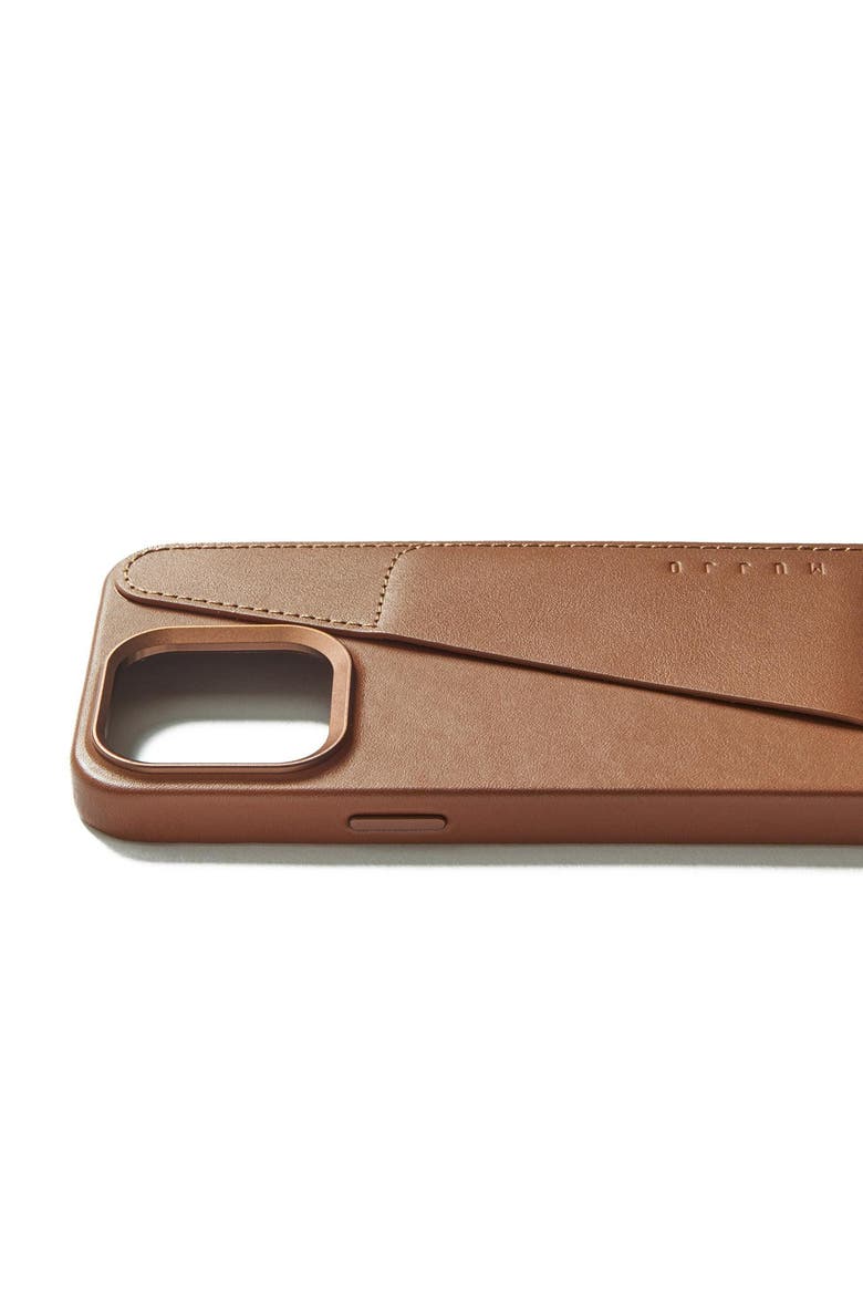 Full Leather Wallet Case for iPhone 15 Pro Max, Alternate, color, Dark Tan