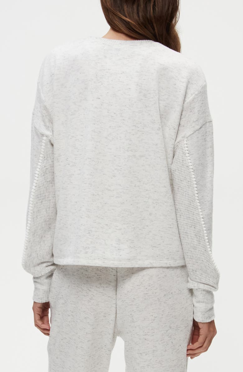 Michael Stars Blythe Mini Pom Sweatshirt, Alternate, color, 