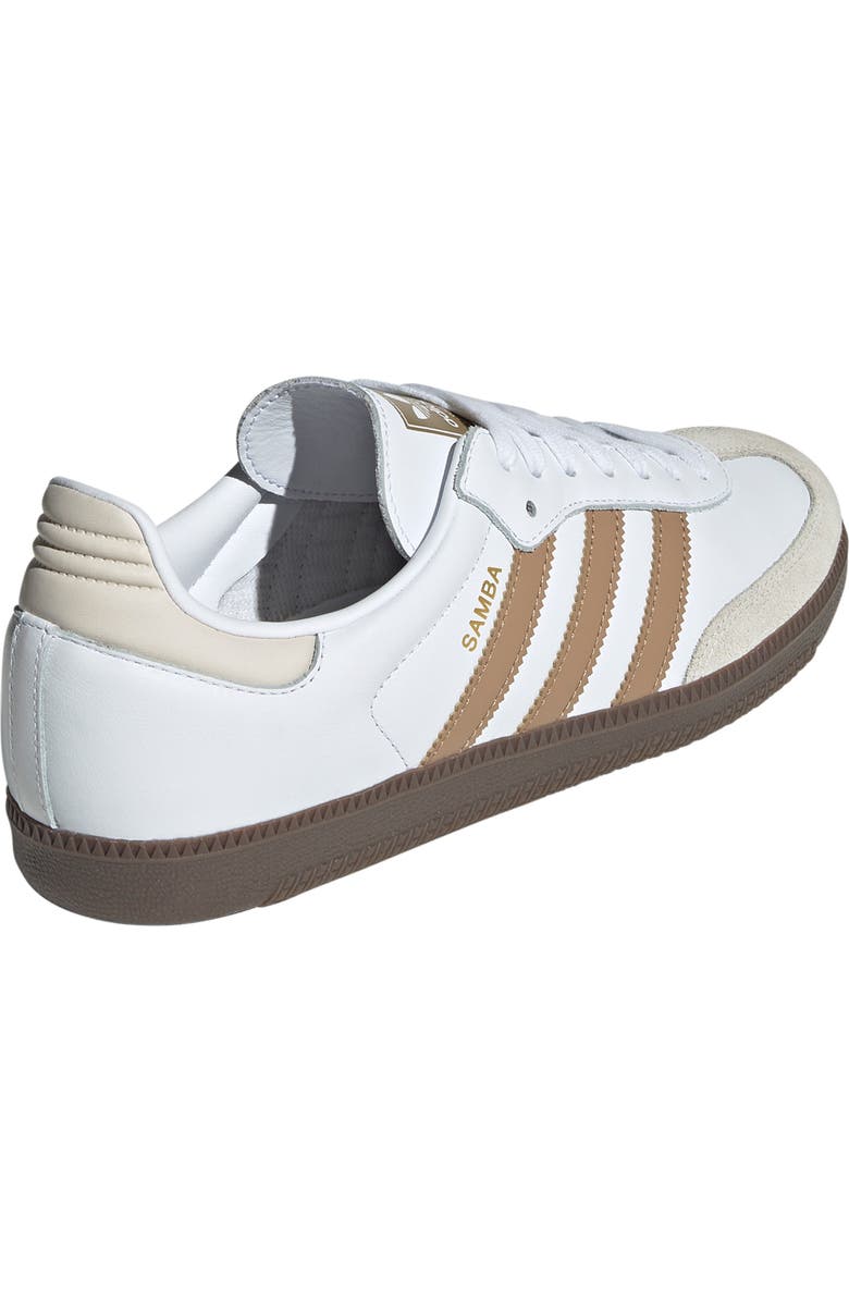 adidas Samba OG Sneaker, Alternate, color, White/ Cardboard/ Gum