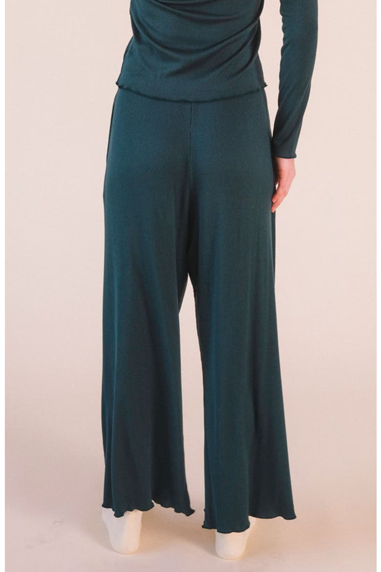 Hedy Plus Ribbed Modal Lounge Pant, Alternate, color, Pine