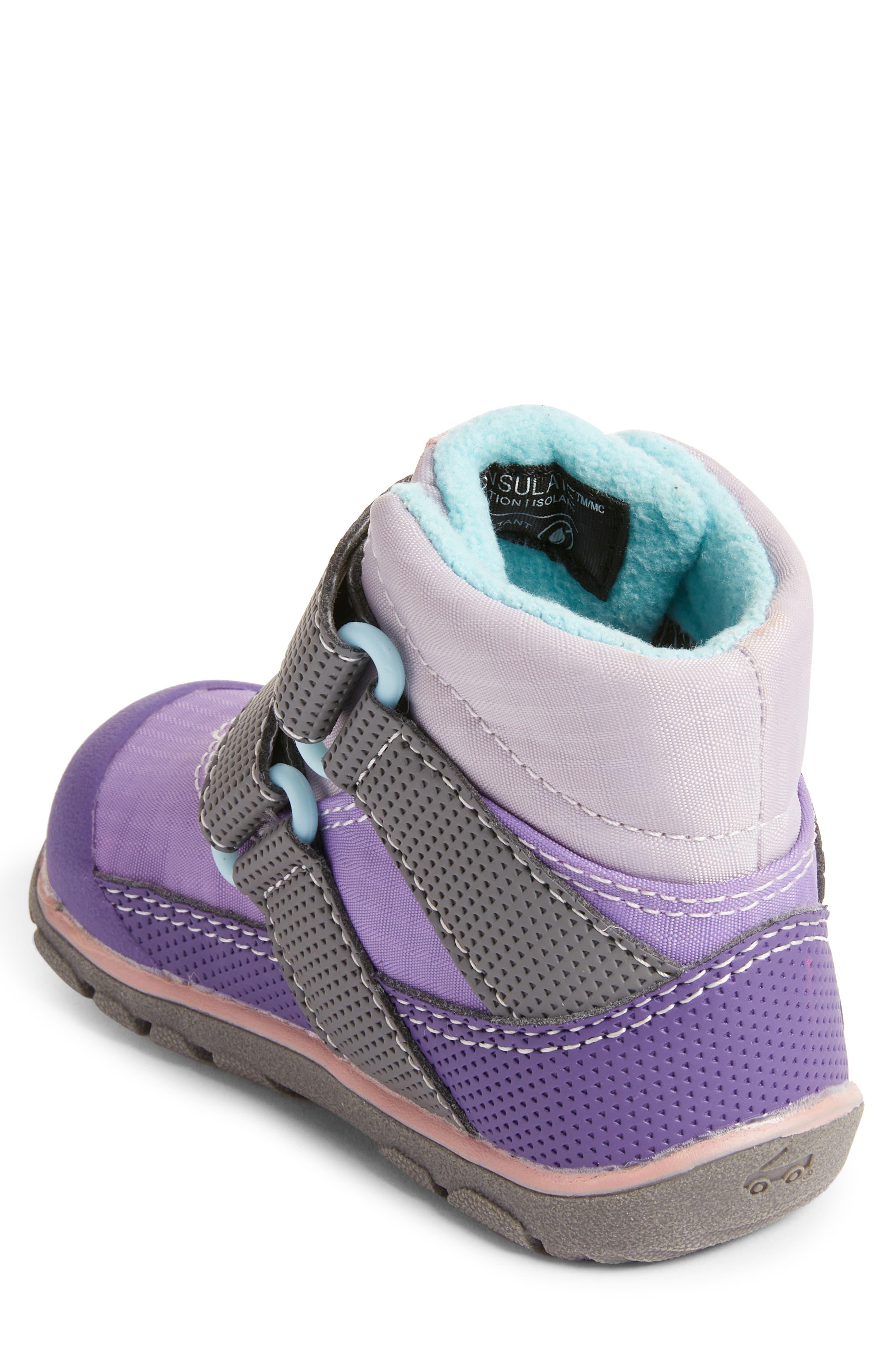 Atlas II Waterproof Insulated Boot, Alternate, color, PURPLE/ GRAY