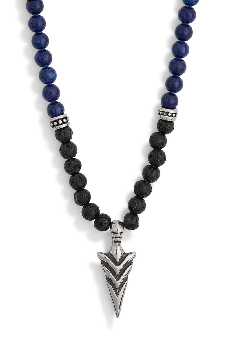 EYE CANDY LOS ANGELES Men's Juan Arrowhead Pendant Necklace, Main, color, 