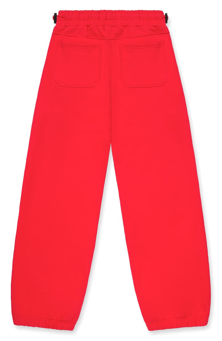 RtA Rafa Fingerprint Logo Sweatpants, Alternate, color, Red Fingerprint Logo