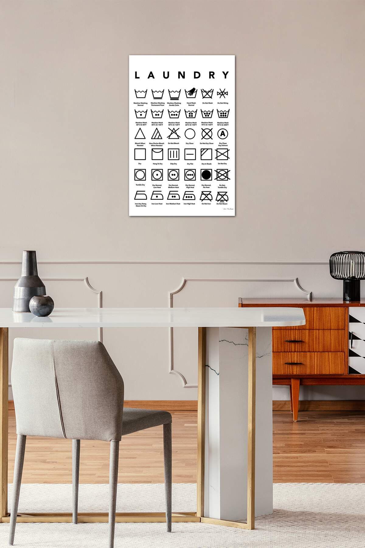 iCanvas Laundry Symbols by Seven Trees Design Canvas Wall Art - 26