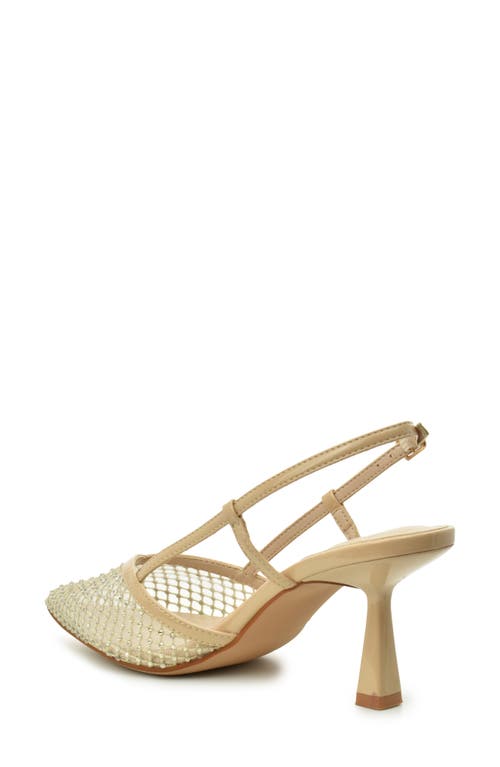 NICOLE MILLER NICOLE MILLER RHINESTONE MESH SLINGBACK PUMP