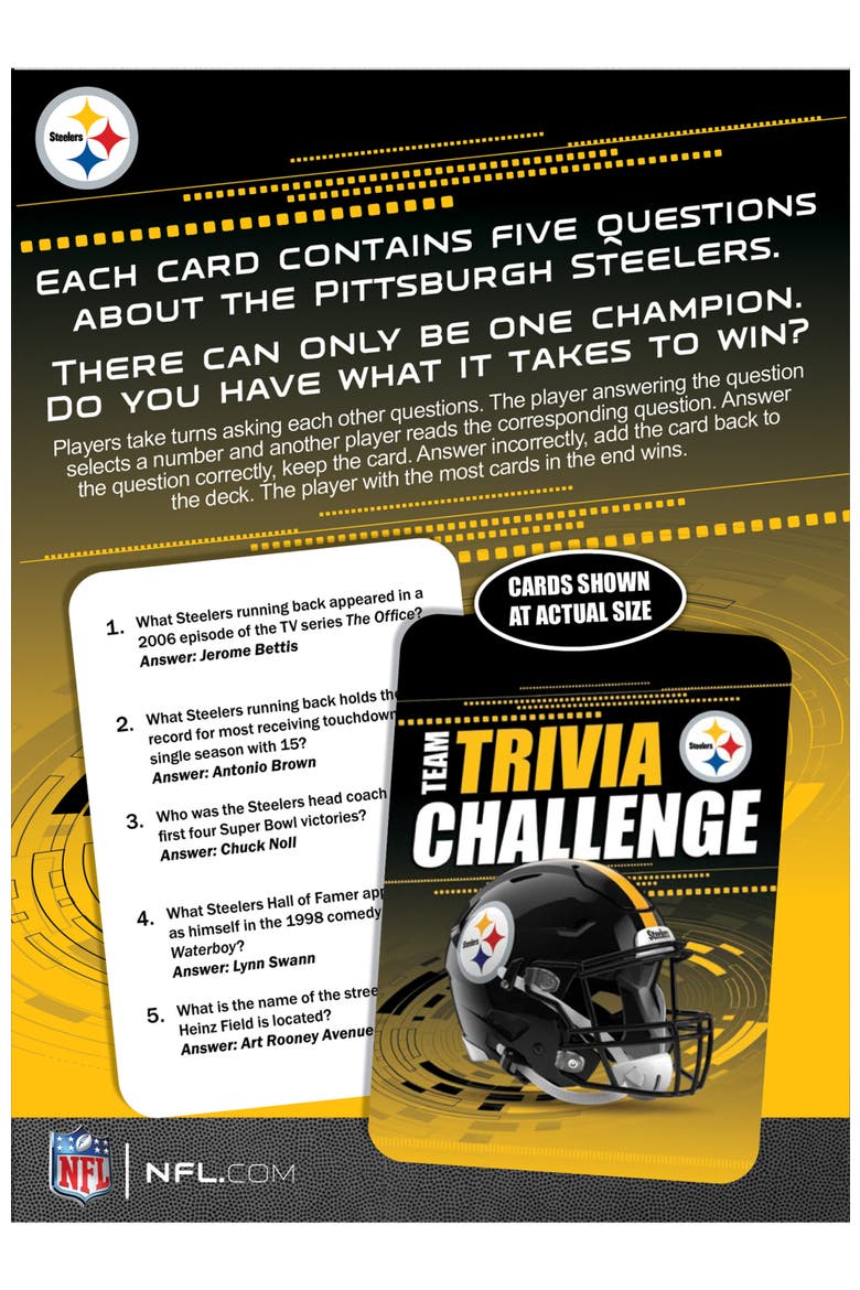 Pittsburgh Steelers Trivia Challenge, Alternate, color, Multicolor