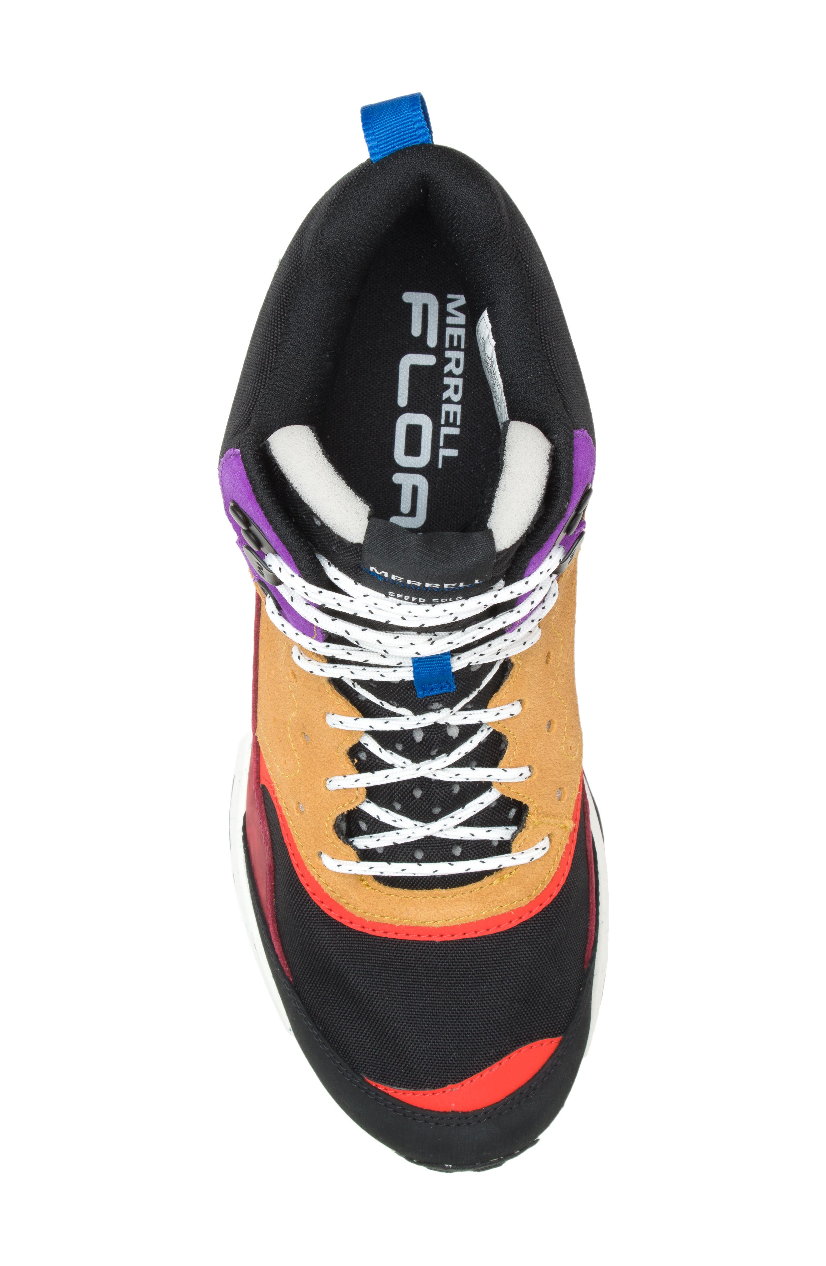 Merrell Speed Solo Mid Waterproof High Top Hiking Sneaker, Alternate, color, 