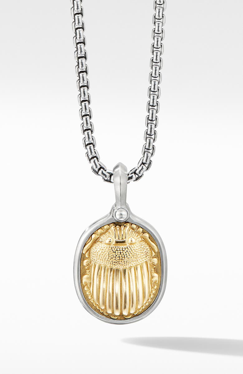 David Yurman Petrvs<sup>®</sup> Scarab Amulet with 18K Yellow Gold, Main, color,