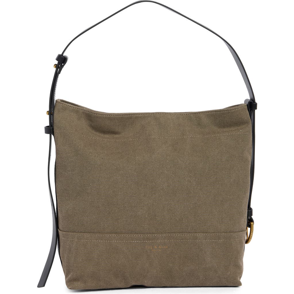 Rag & Bone Clinton Canvas Bucket Bag In Brown