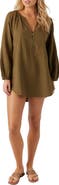 O'Neill Krysten Cotton Gauze Cover-Up Tunic Minidress