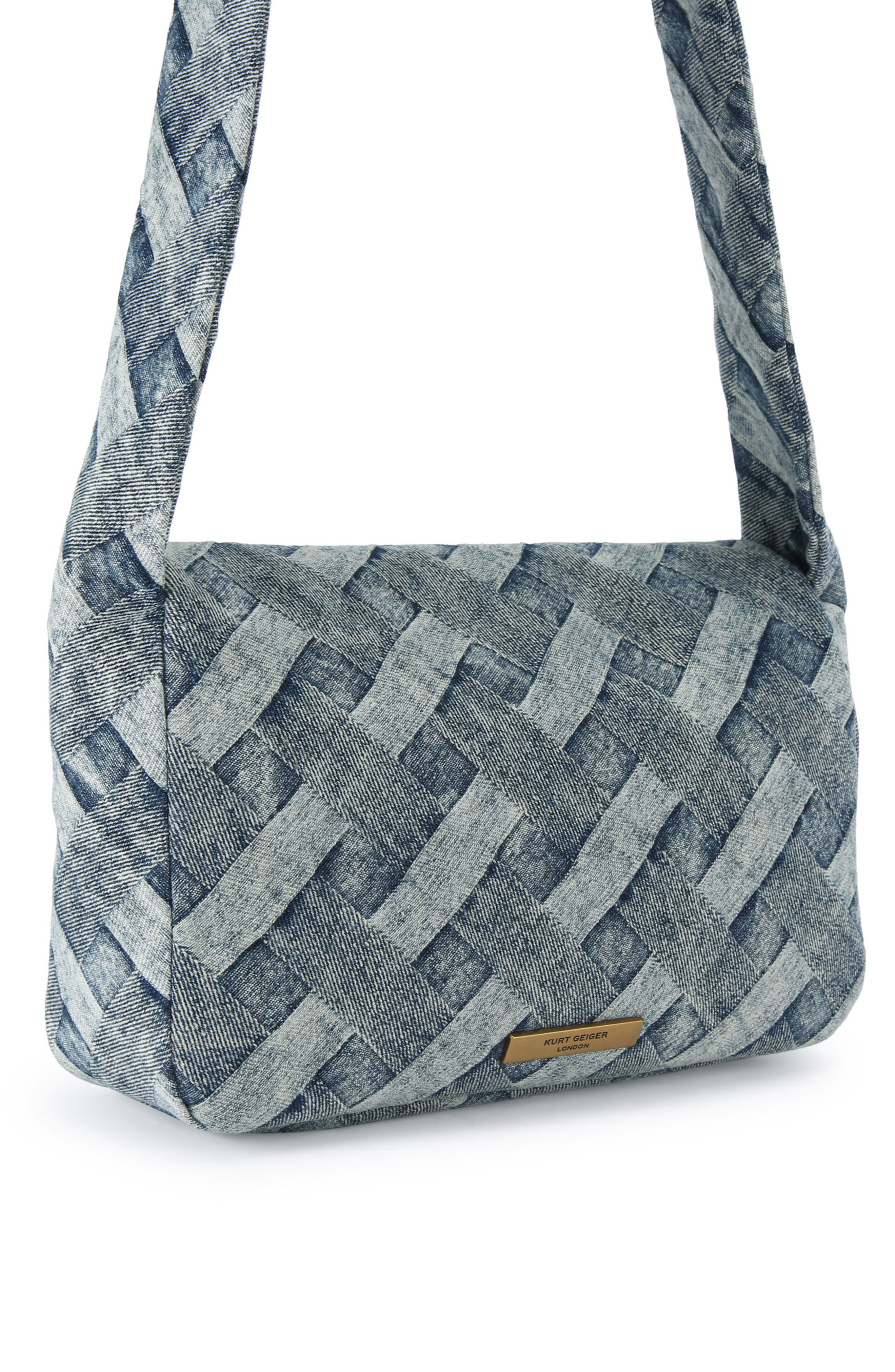 Kurt Geiger London Kensington Knot Shoulder Bag, Alternate, color, Navy