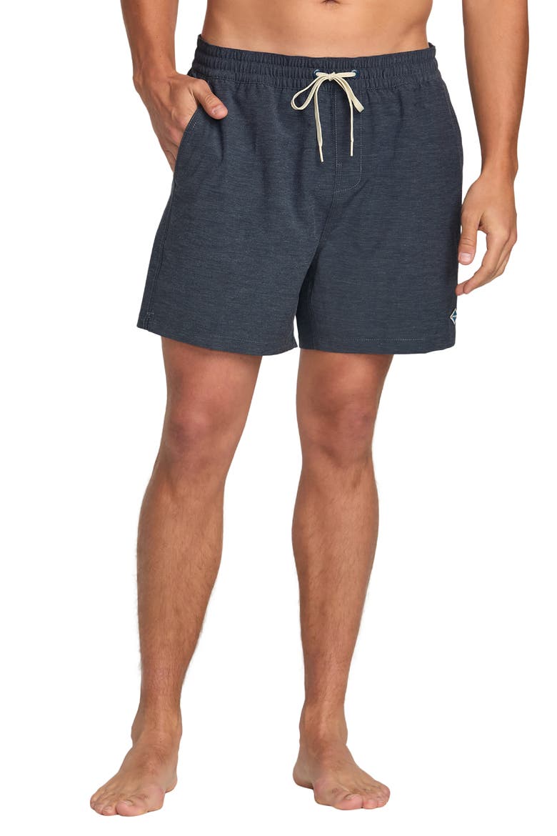 Every Other Day Layback Swim Trunks, Main, color, AGED INDIGO