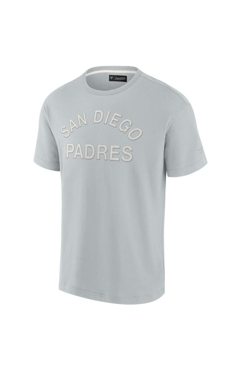 Fanatics Signature Unisex Fanatics Signature Gray San Diego Padres Elements Super Soft Short Sleeve T-Shirt, Alternate, color, Gray