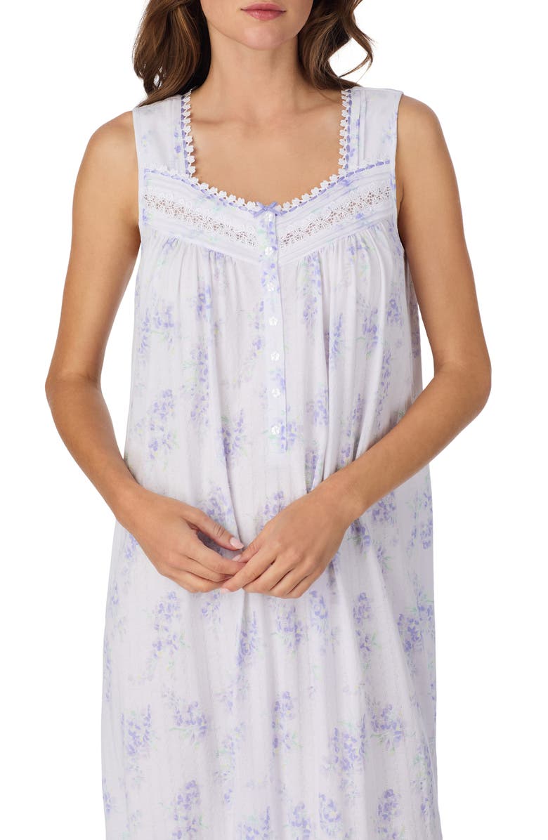 Eileen West Sleeveless Cotton Ballet Nightgown, Alternate, color, 