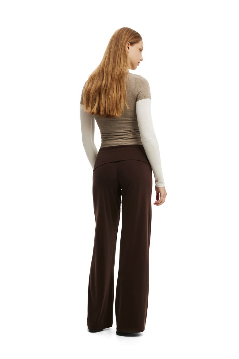 Women's Honey Fold Over Pant, Alternate, color, Dark Oak