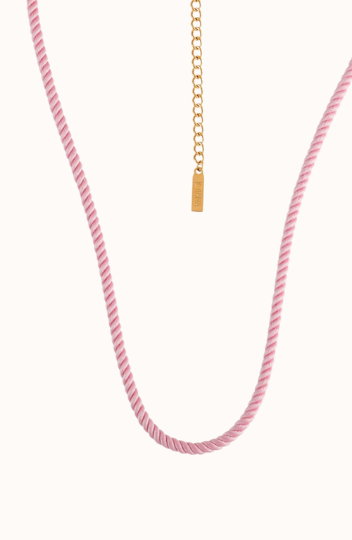 Joiana Jewelry The Rope Necklace In Pink