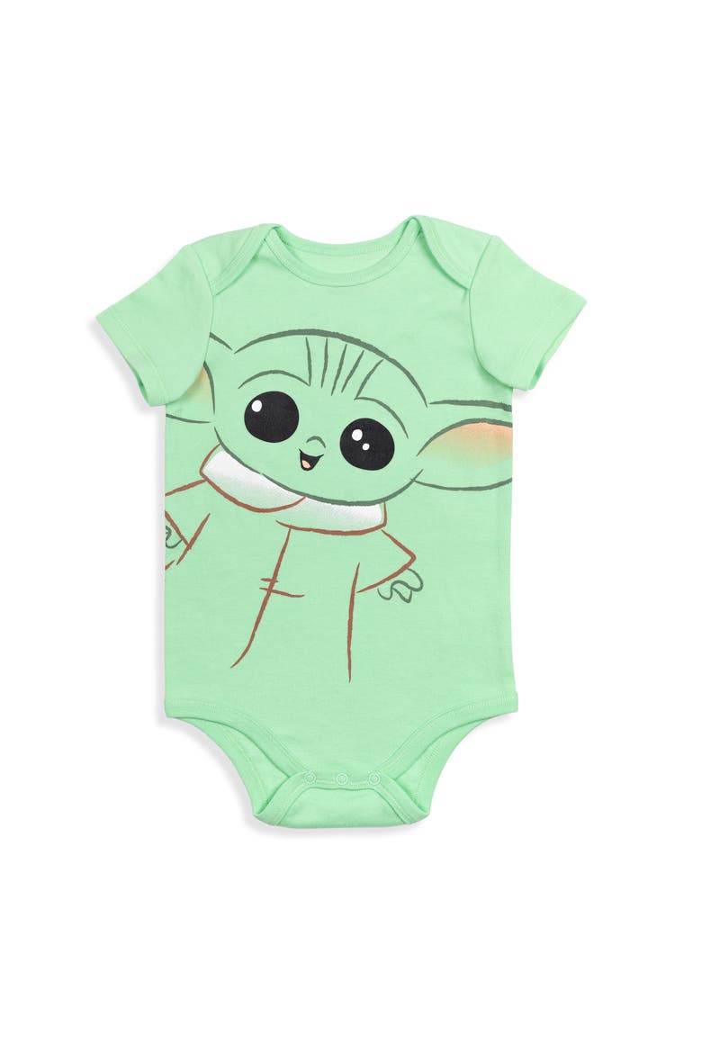 The Mandalorian Grogu Cosplay Bodysuit and Hat Set, Alternate, color, Grogu Mint Green