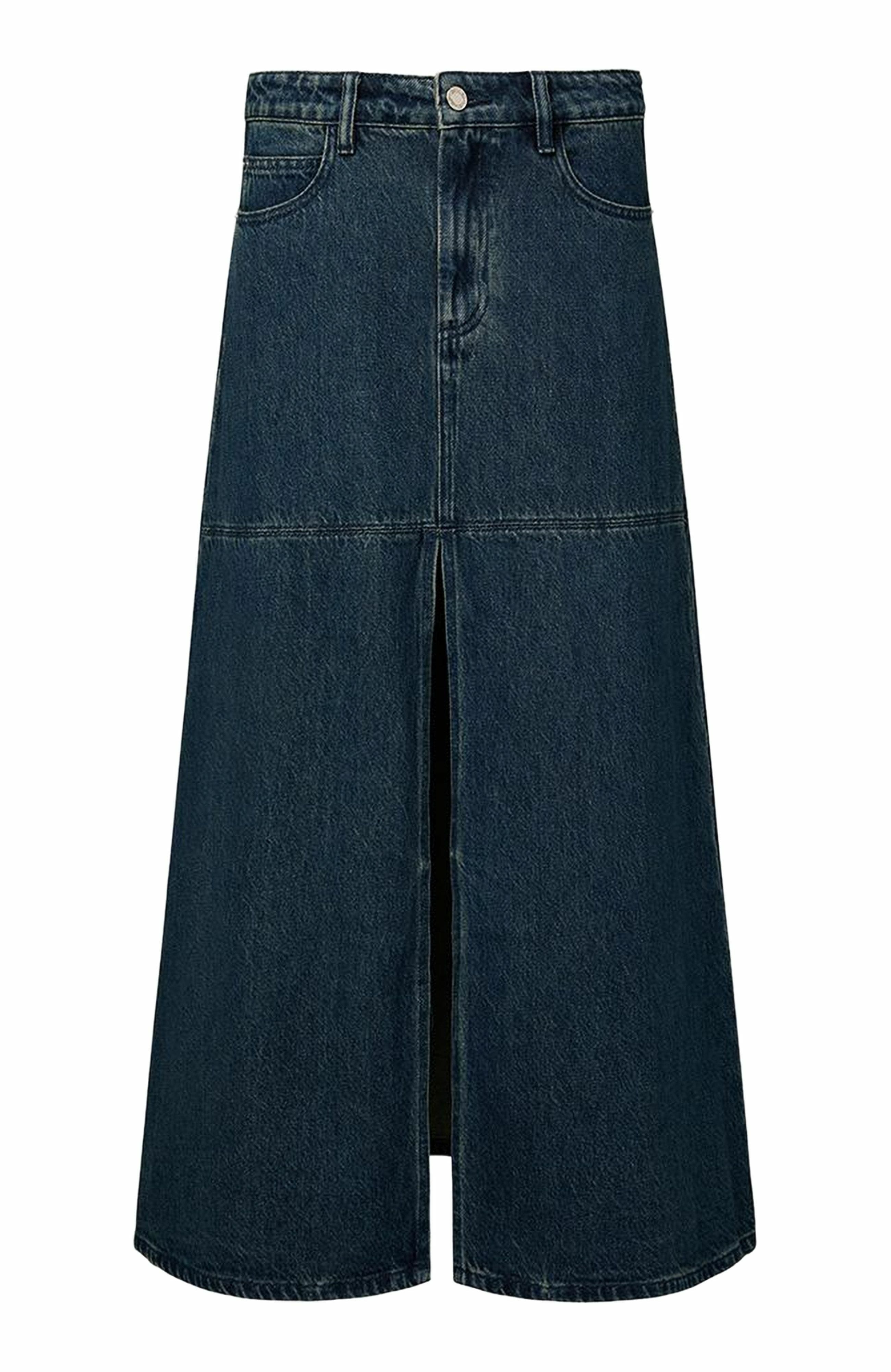 Denim Maxi Skirt - image 2