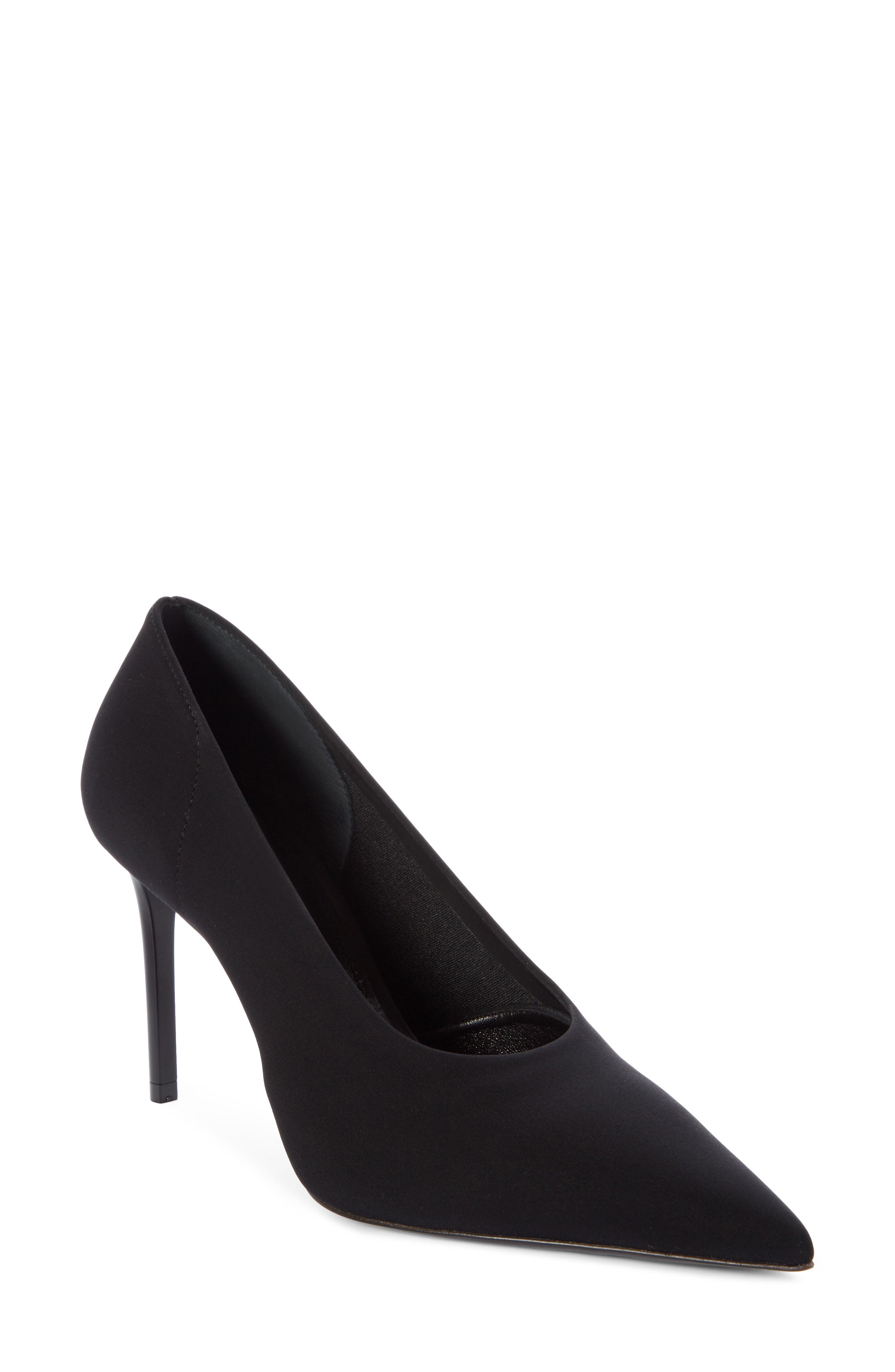 Prada Stretch Knit Pointed Toe Pump, Main, color, 