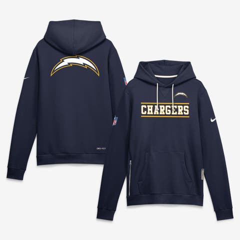 Men's Nike Navy Los Angeles Chargers Standard Issue Replay Officials Alternate Dri-FIT Hoodie