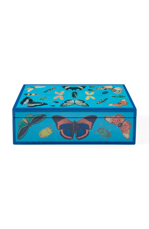 Jonathan Adler Large Lacquer Box In Blue