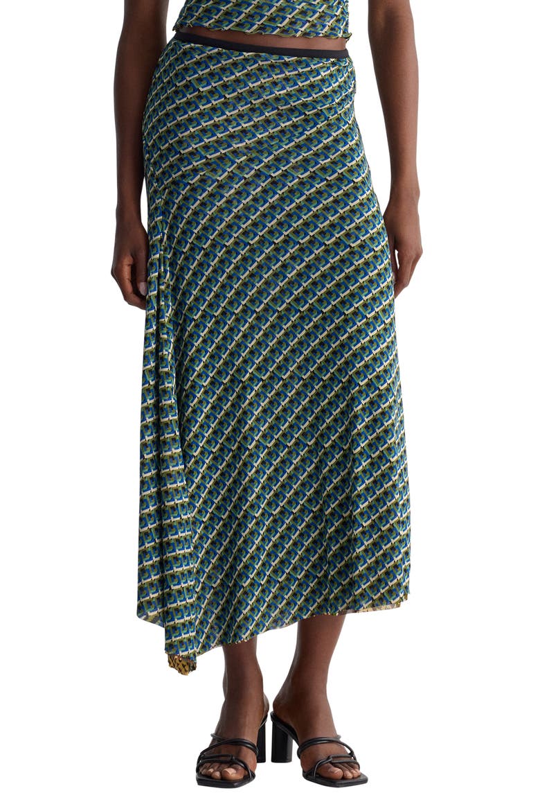 Hedi Midi Skirt, Alternate, color, SERPENTE CARAWAY/GEO PESTO