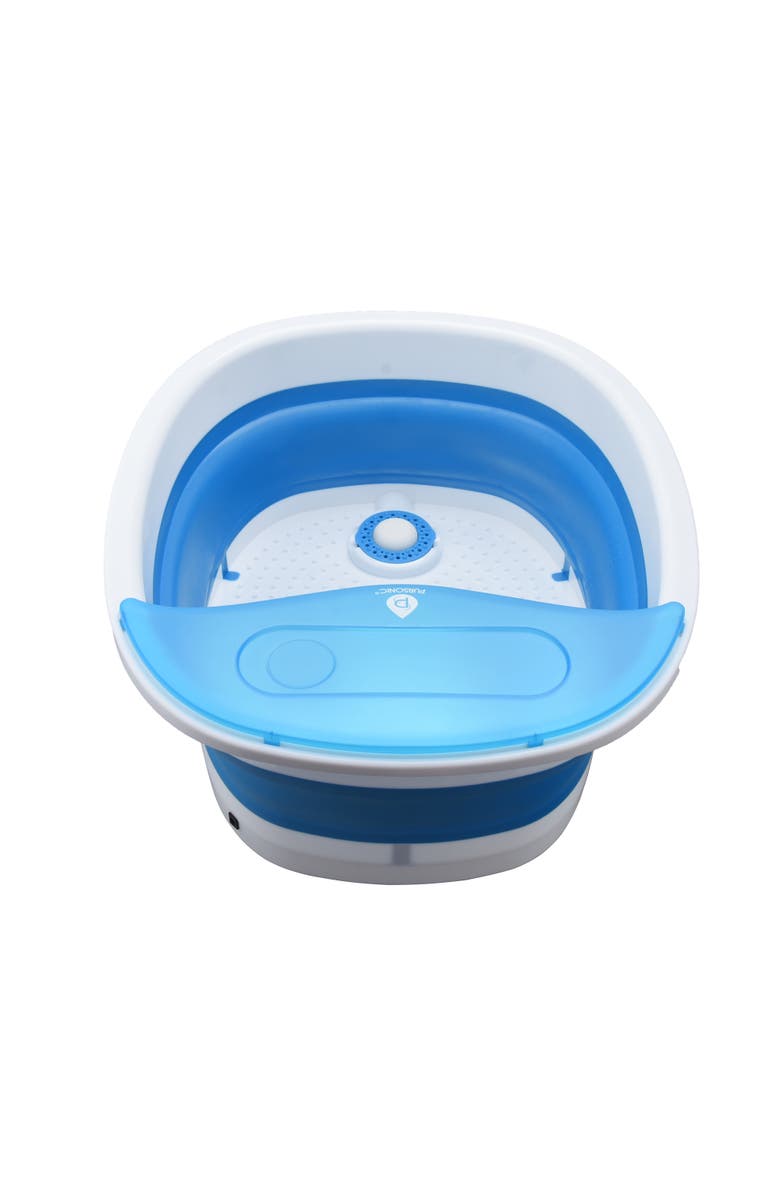 PURSONIC Collapsible Wireless Footbath Spa Massager, Alternate, color, White