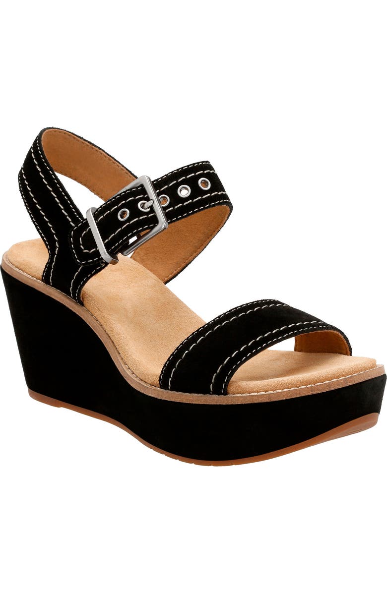 Clarks<sup>®</sup> Aisley Orchid Wedge Sandal, Main, color,