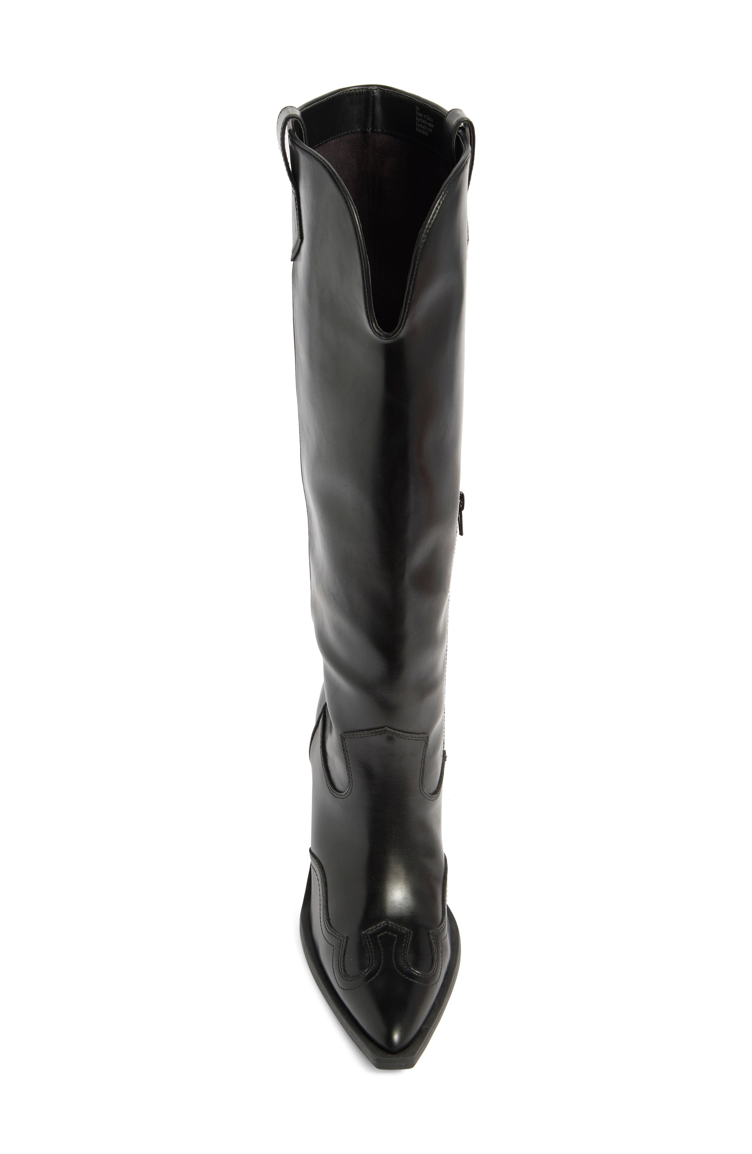 Abound Zahra Western Knee High Boot, Alternate, color, Black