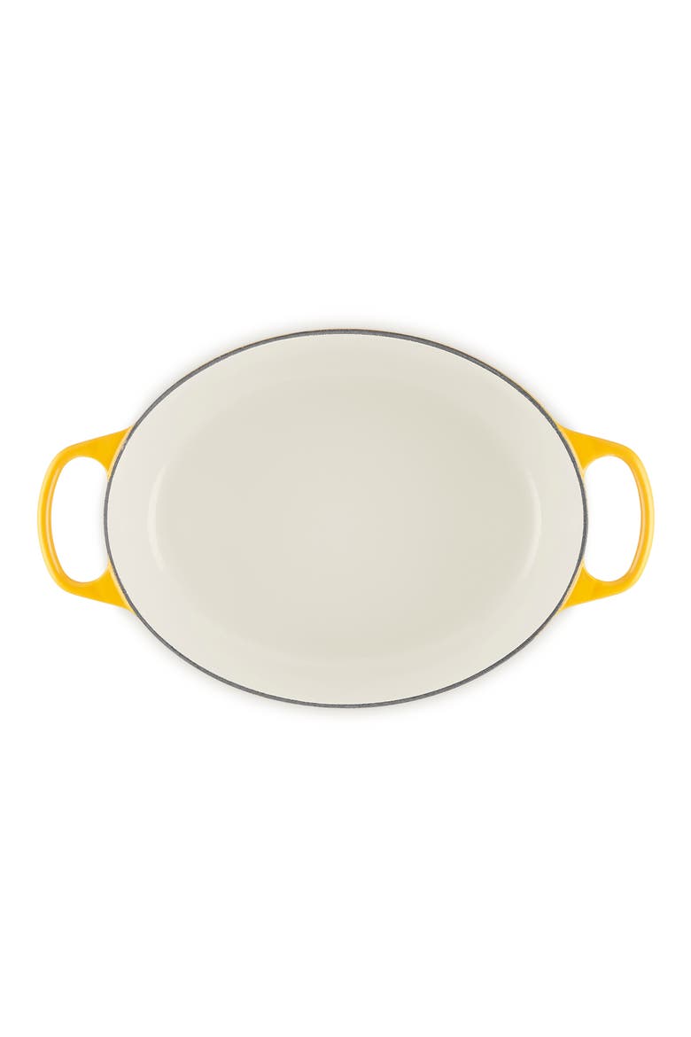 Signature Enameled Cast Iron Oval Dutch Oven, Alternate, color, NECTAR