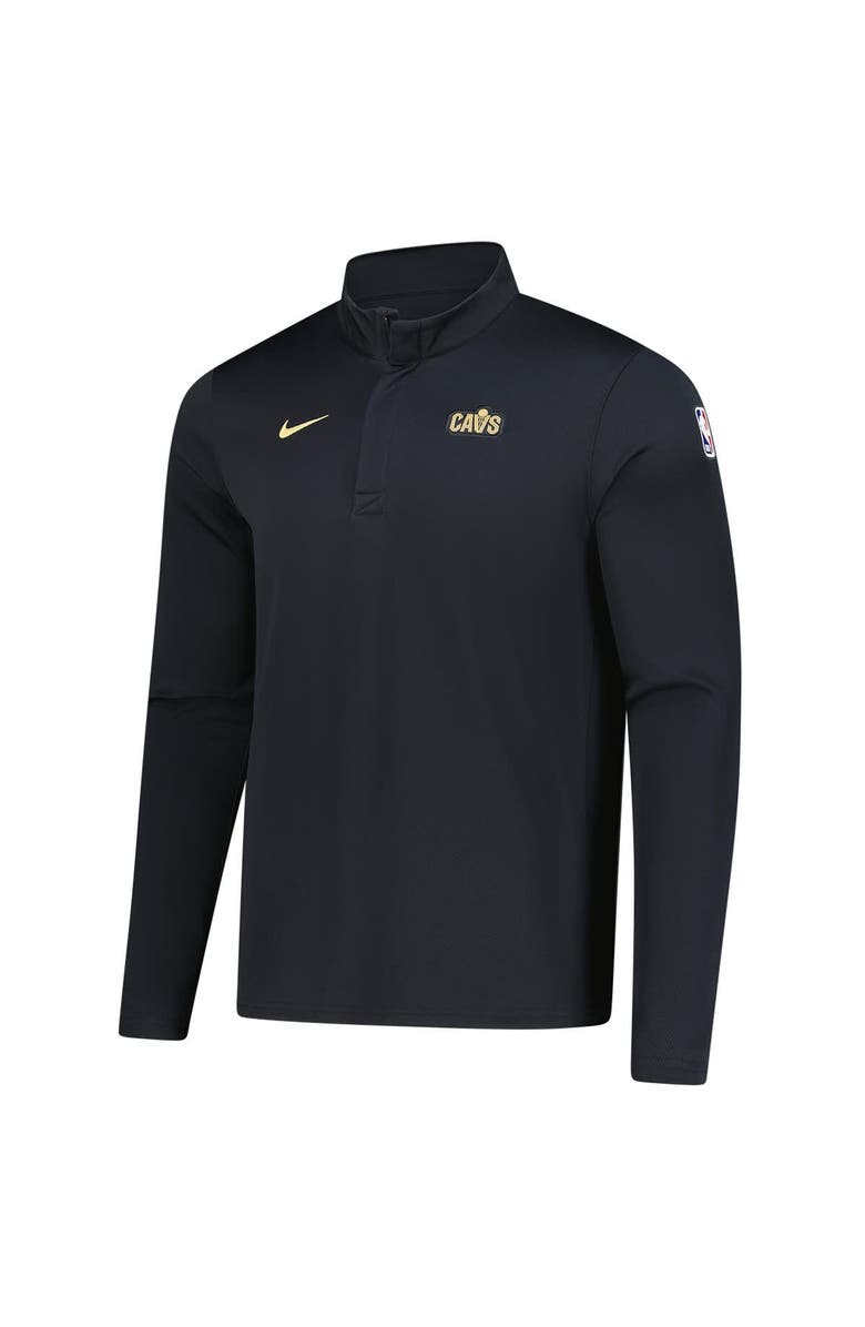 Nike Men's Nike Black Cleveland Cavaliers 2025/26 Authentic Coaches Quarter-Zip Dri-Fit Top, Alternate, color, Black