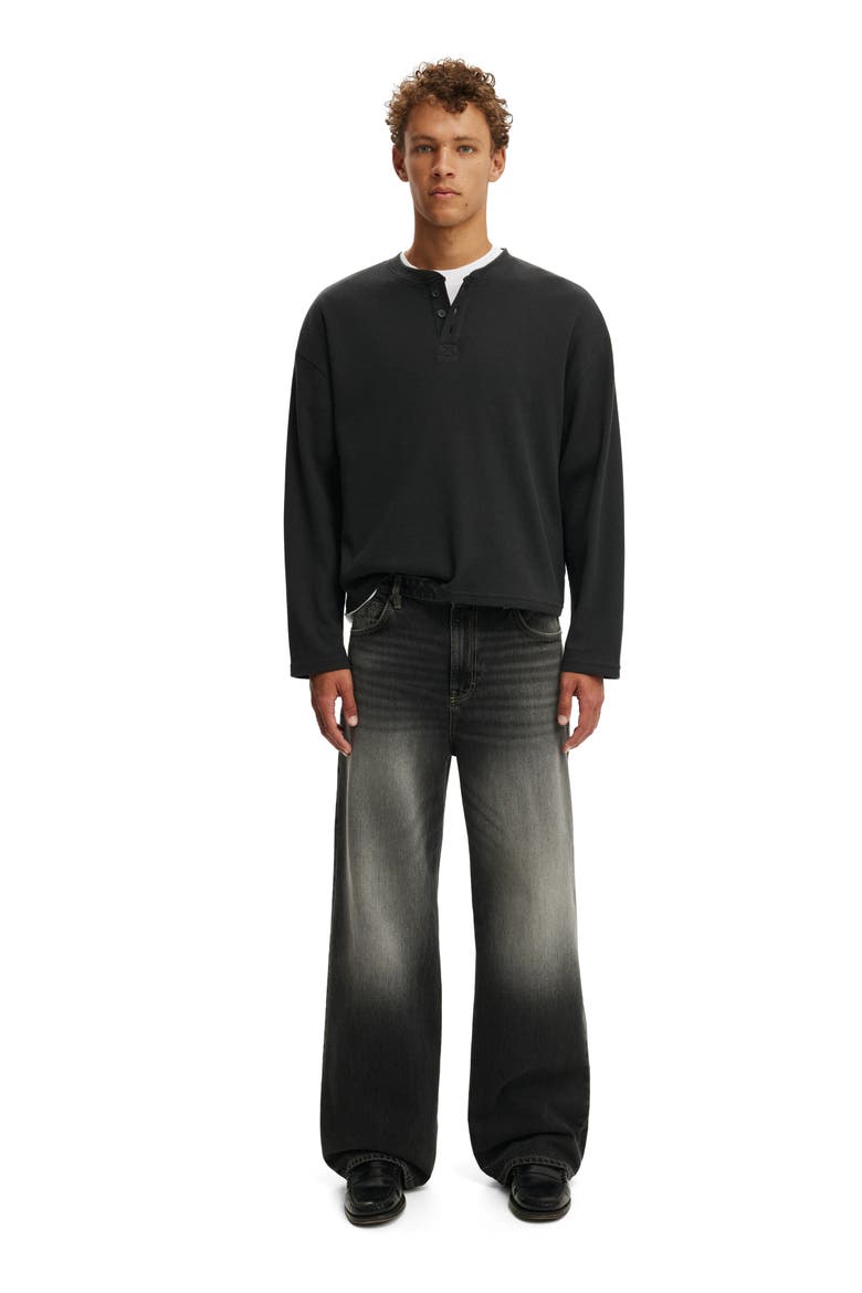Men's Relaxed Straight Jean, Alternate, color, Rocky Washed Black