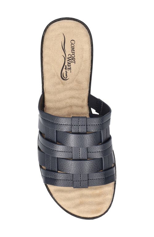 Shop Easy Street Maha Slide Sandal In Navy